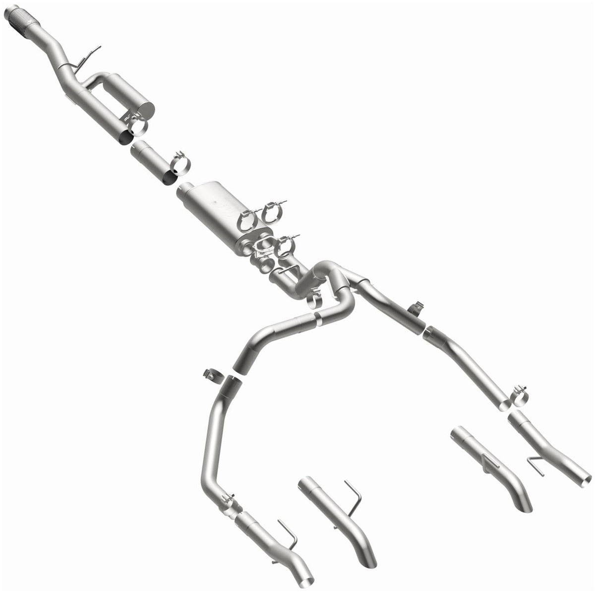 MagnaFlow Overland Series cat-back výfuk – Chevrolet Silverado 1500 ZR2 / GMC Sierra 1500 AT4X 6,2 (2024–2026) - 19703