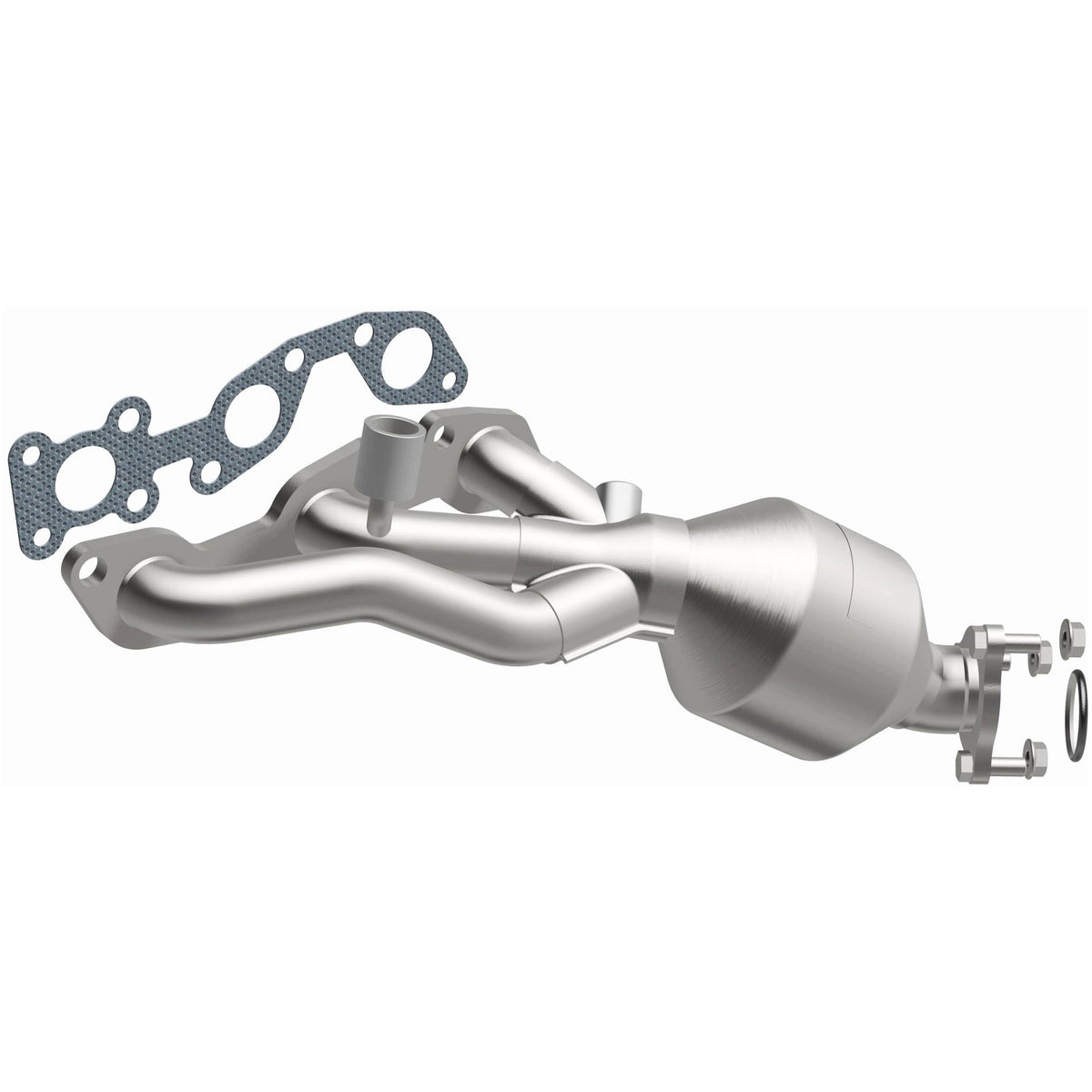 Katalyzátor se svodem MagnaFlow HM Grade pro přímou montáž (levý) – Nissan Frontier 3,3 (2002–2004) / Nissan Xterra 3,3 (2002–2004) - 24380