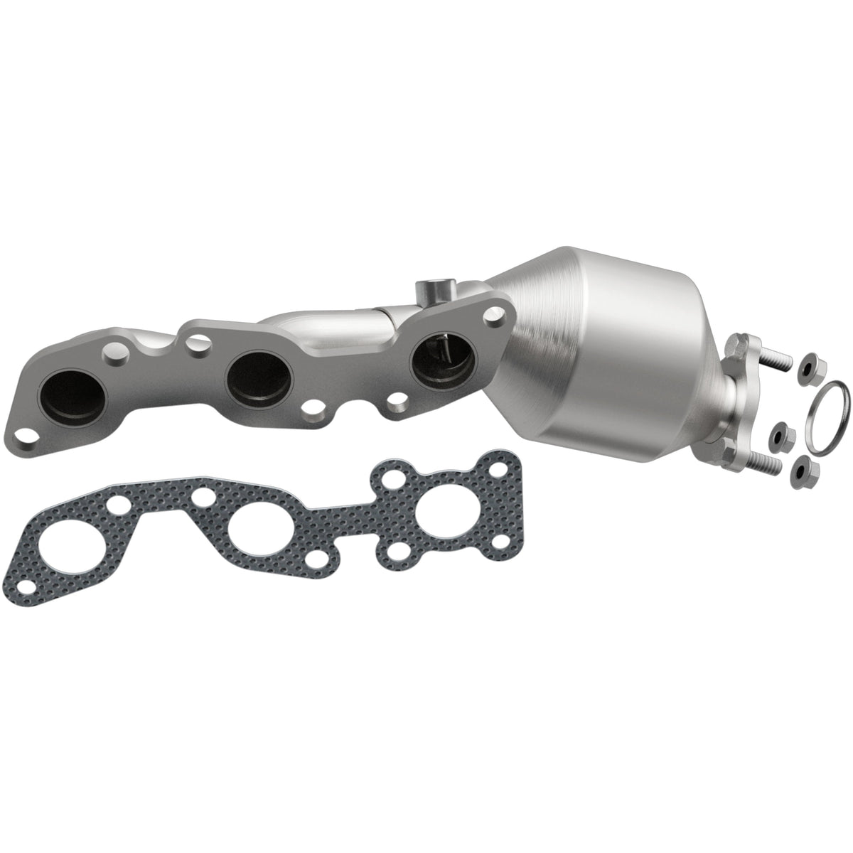 Katalyzátor se svodem MagnaFlow OEM Grade pro přímou montáž (pravý) – Nissan Frontier 3,3 (2002–2004) / Nissan Xterra 3,3 (2002–2004) - 49998