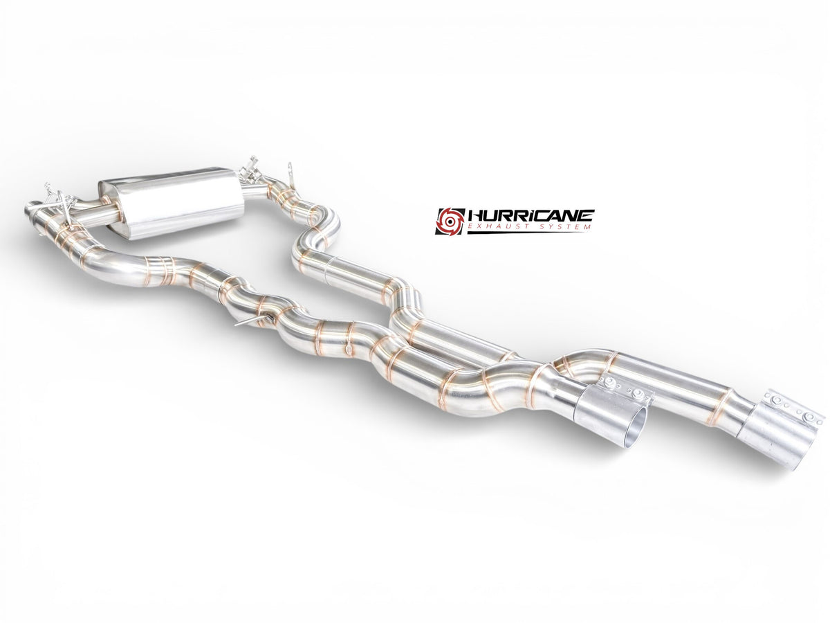 Sportovní klapkový výfuk Hurricane 3,5″ equal length – BMW M4 F82 431 k