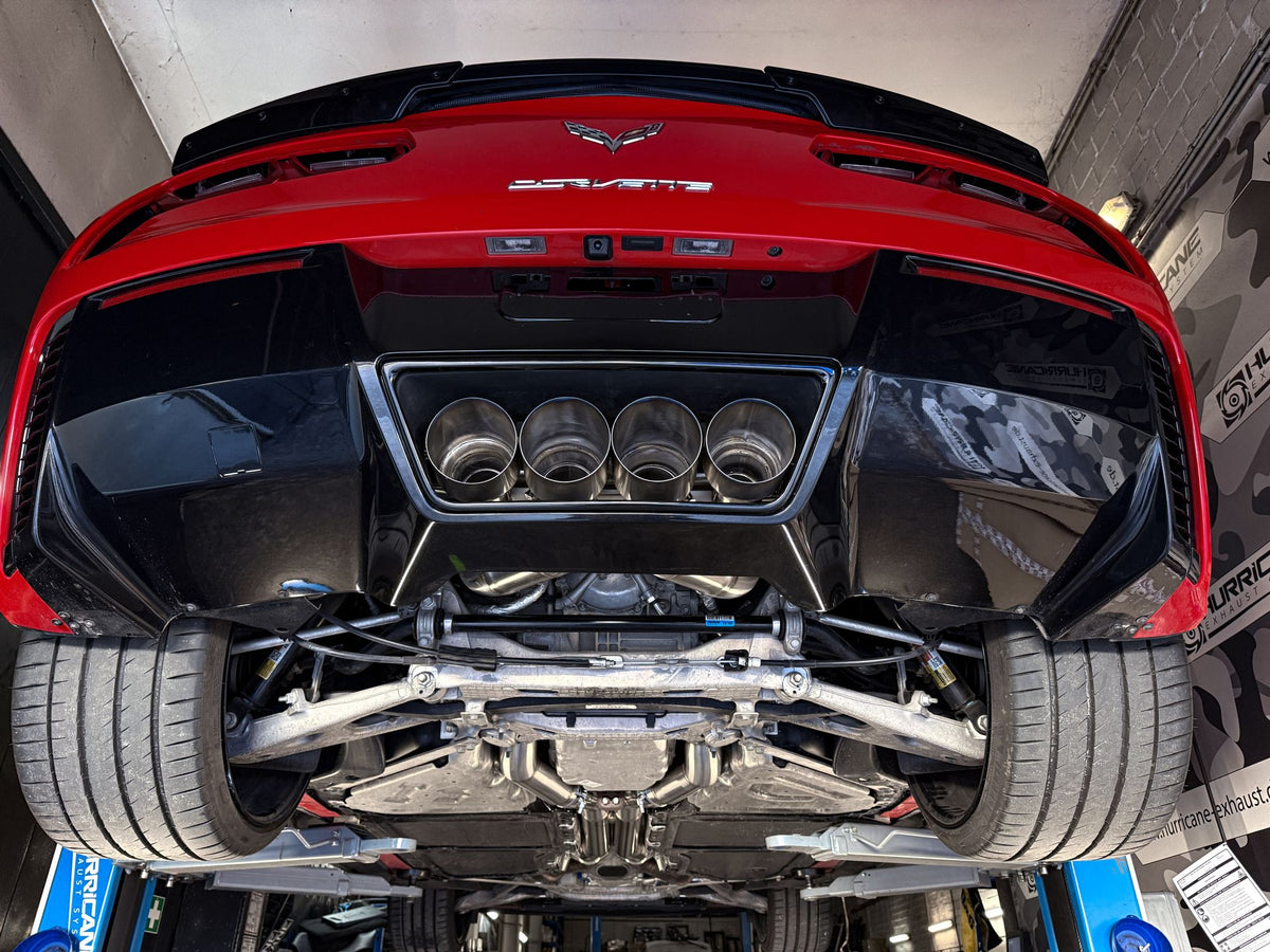 Sportovní klapkový výfuk Hurricane 3,5″ – Chevrolet Corvette C7 Stingray/Grand Sport