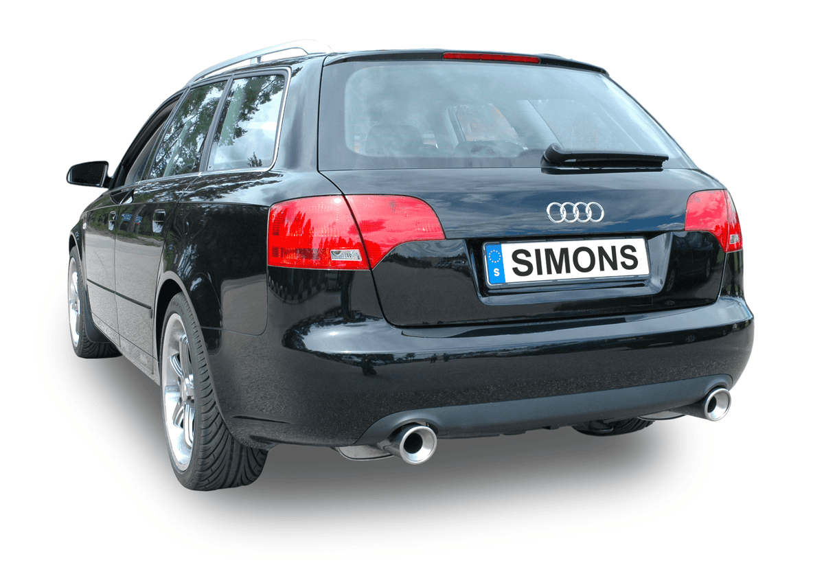 Sportovní zadní tlumič Simons – AUDI A4 (B7) 2WD 1.6i/2.0i/1.9TDI/2.0TDI (2005–2008) - 044DB1R