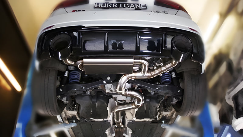 Sportovní klapkový výfuk Hurricane 3,5″ – Audi RS3 8V 400 k facelift Sportback bez OPF