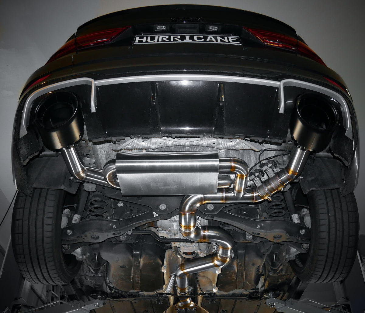 Sportovní klapkový výfuk Hurricane 3,5″ – Audi RS3 8V 400 k facelift sedan s OPF