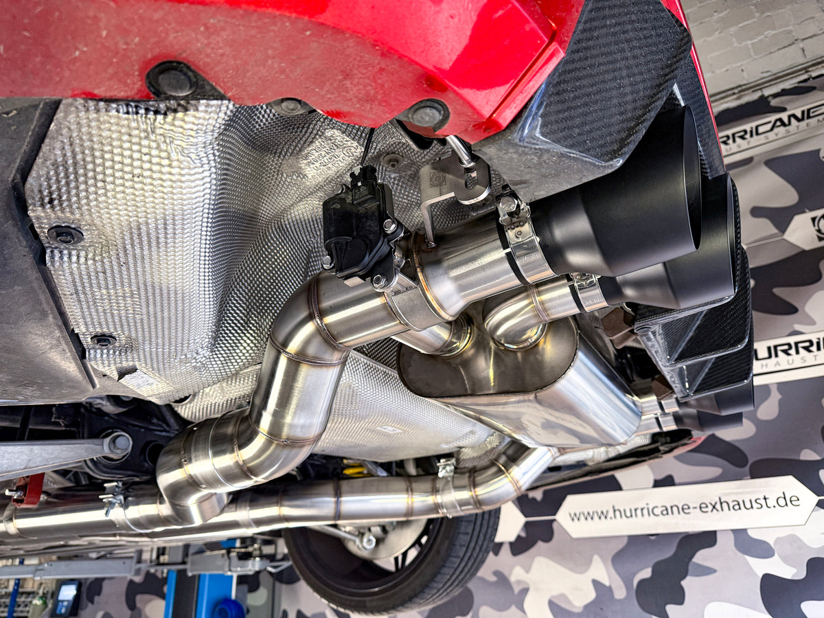Sportovní klapkový výfuk Hurricane 3,5″ – BMW M3 G80 480 k
