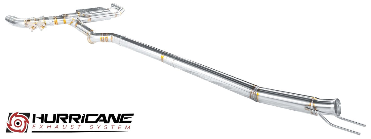 Sportovní klapkový výfuk Hurricane 3,5″ – Mercedes CLA45 AMG Shooting Brake