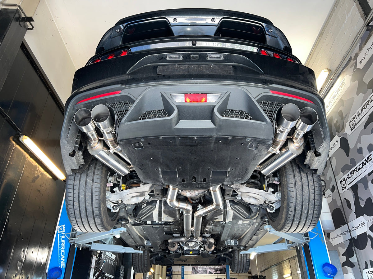 Sportovní klapkový výfuk Hurricane 3,5″ – Ford Mustang kabriolet 5.0 Mk6 facelift Mach 1 – americká verze