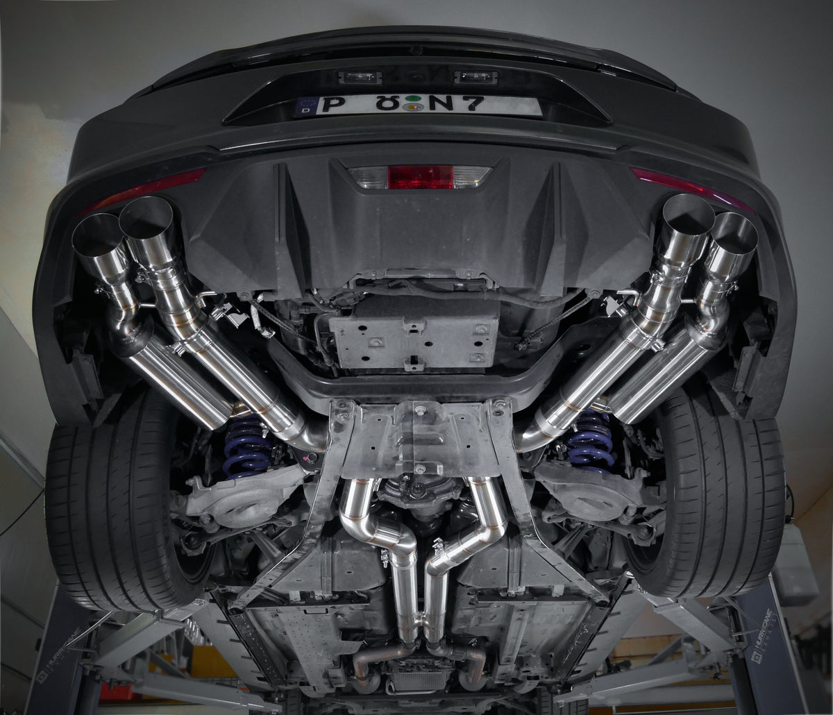 Sportovní klapkový výfuk Hurricane 3,5″ – Ford Mustang kabriolet 5.0 Mk6 facelift – americká verze