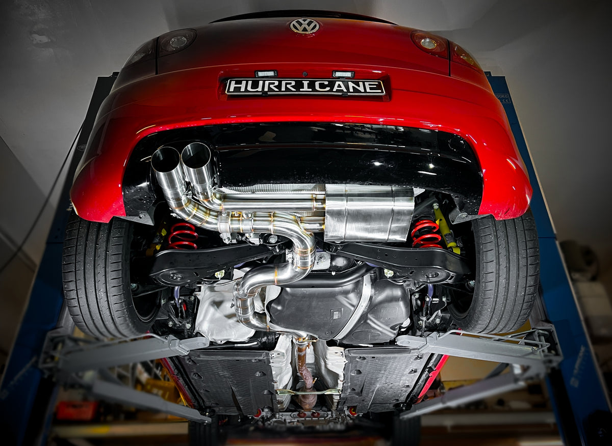 Sportovní klapkový výfuk Hurricane 3,5″ – VW Golf 5 GTI