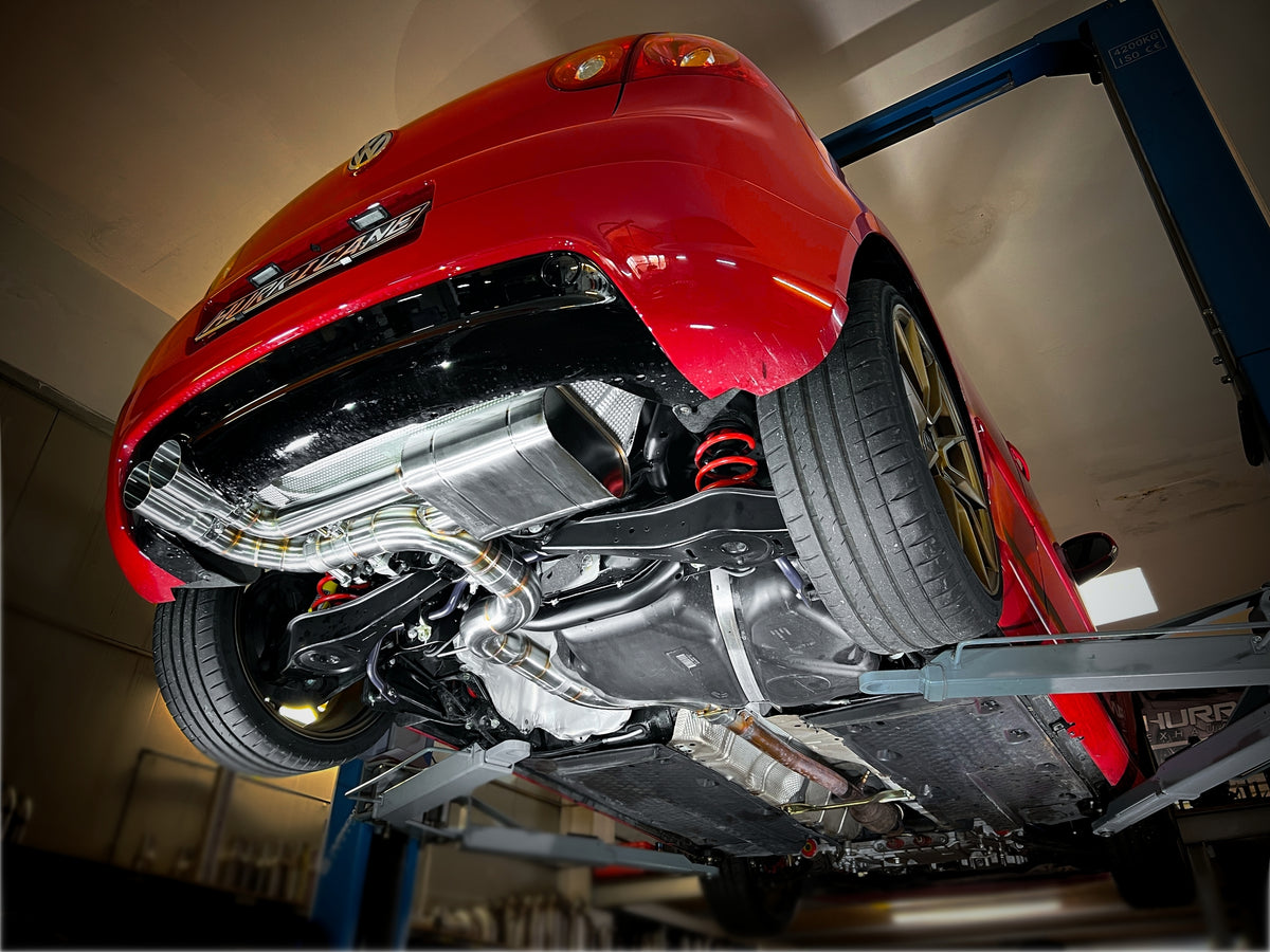 Sportovní klapkový výfuk Hurricane 3,5″ – VW Golf 5 GTI