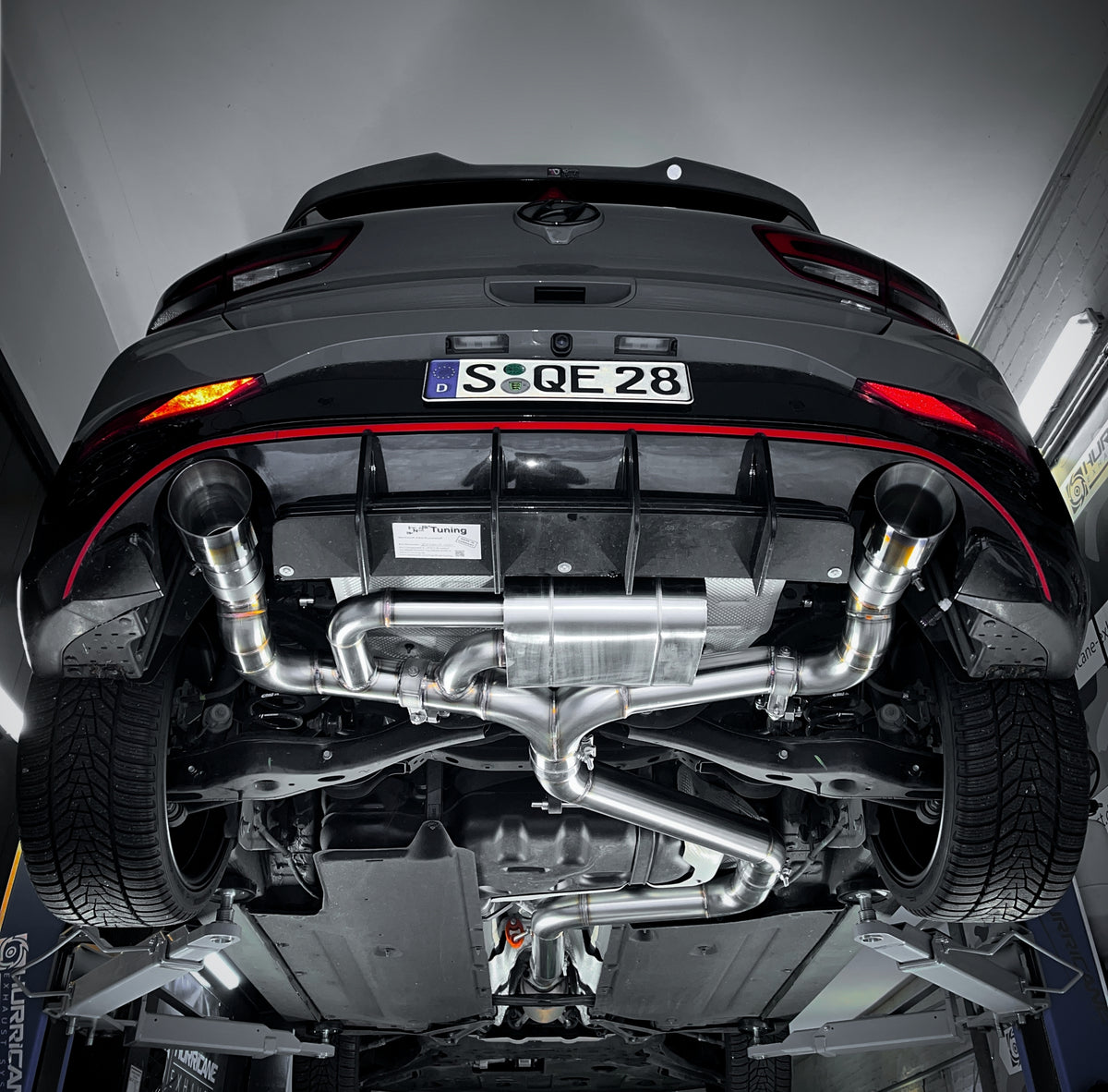 Sportovní klapkový výfuk Hurricane 3,5″ – Hyundai i30N facelift Hatchback 280 k