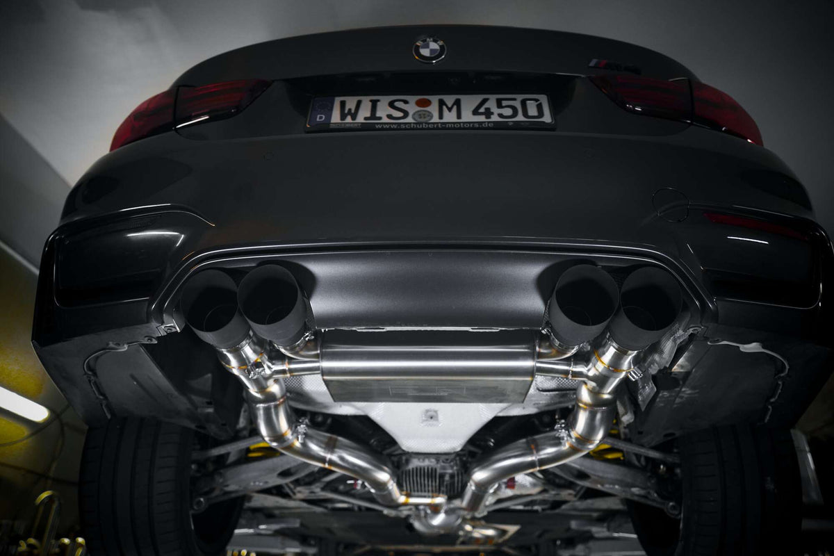 Sportovní klapkový výfuk Hurricane 3,5″ – BMW M4 F82 431 k s OPF