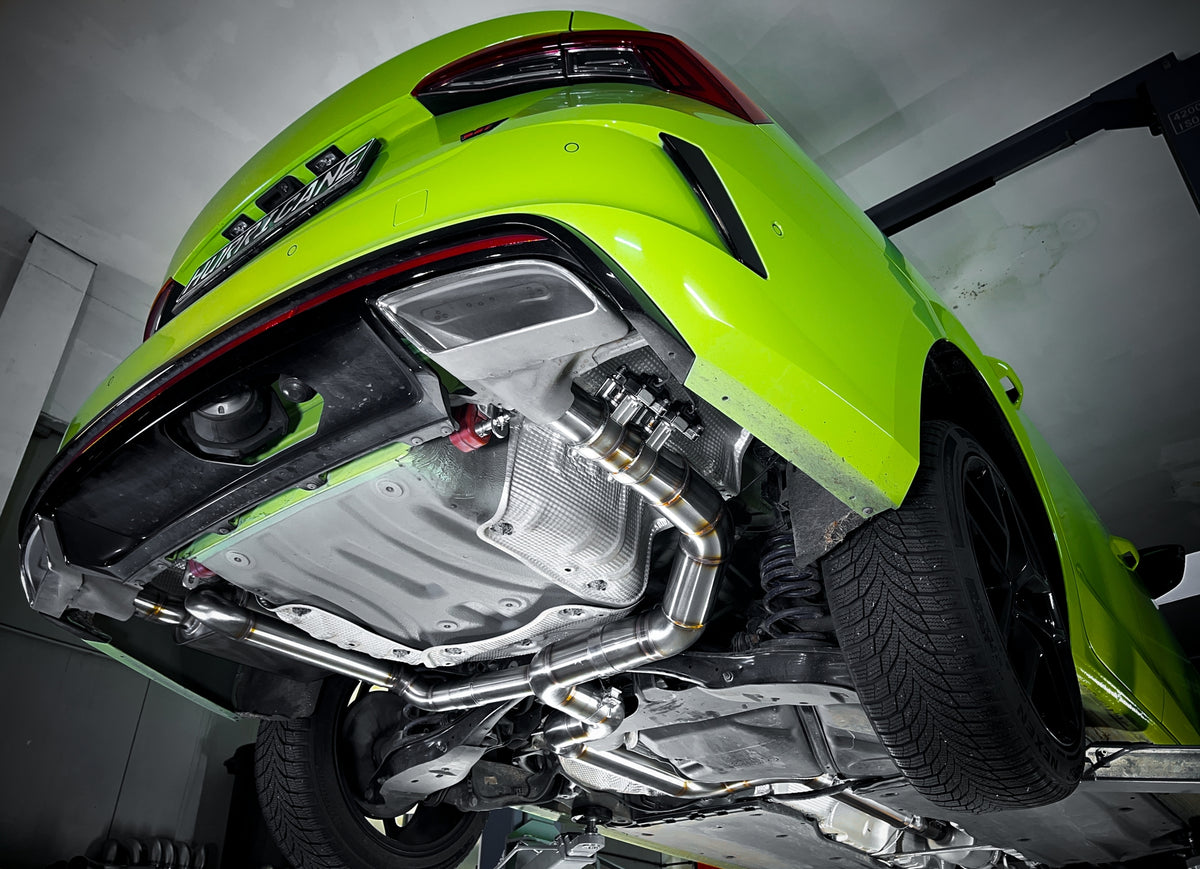 Sportovní klapkový výfuk Hurricane 3,5″ – Skoda Octavia RS NX 245 Combi