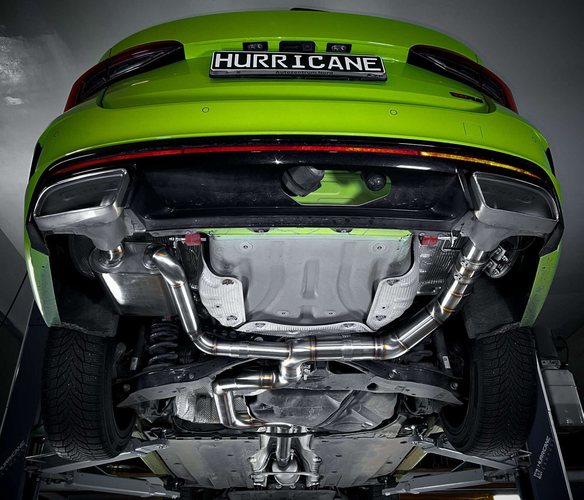 Sportovní klapkový výfuk Hurricane 3,5″ – Skoda Octavia RS NX 245 Combi