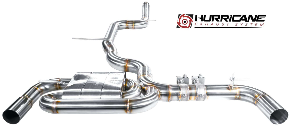 Sportovní klapkový výfuk Hurricane 3,5″ – VW Golf GTI 7.5 Performance facelift verze V2
