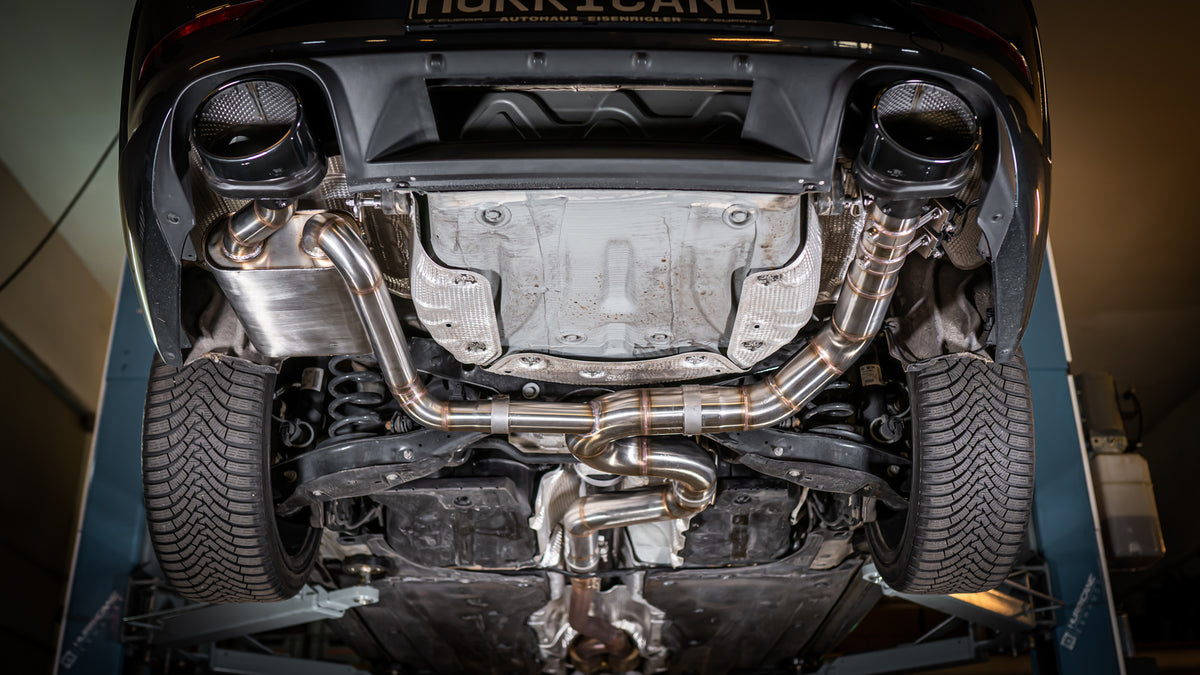 Sportovní klapkový výfuk Hurricane 3,5″ – Cupra Leon ST 310