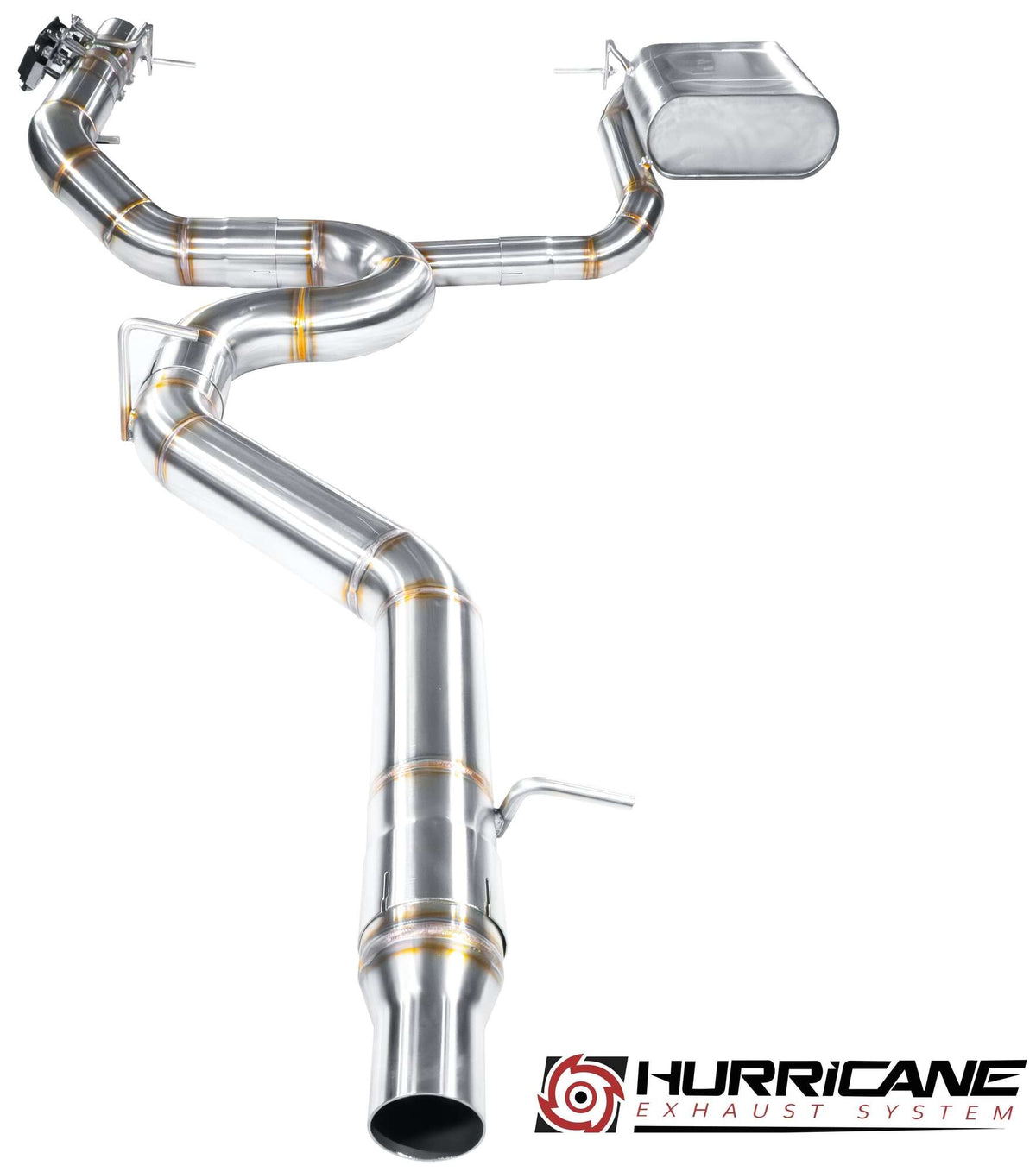 Sportovní klapkový výfuk Hurricane 3,5″ – VW Golf 7,5 R Variant 310 k facelift verze V2