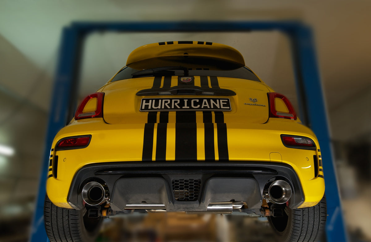 Sportovní klapkový výfuk Hurricane 70 mm – Abarth 595 (140 k - 180 k)