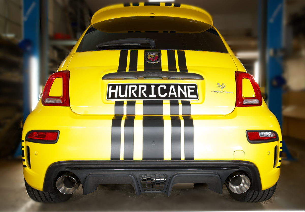 Sportovní klapkový výfuk Hurricane 70 mm – Abarth 695 Anniversario 180 k