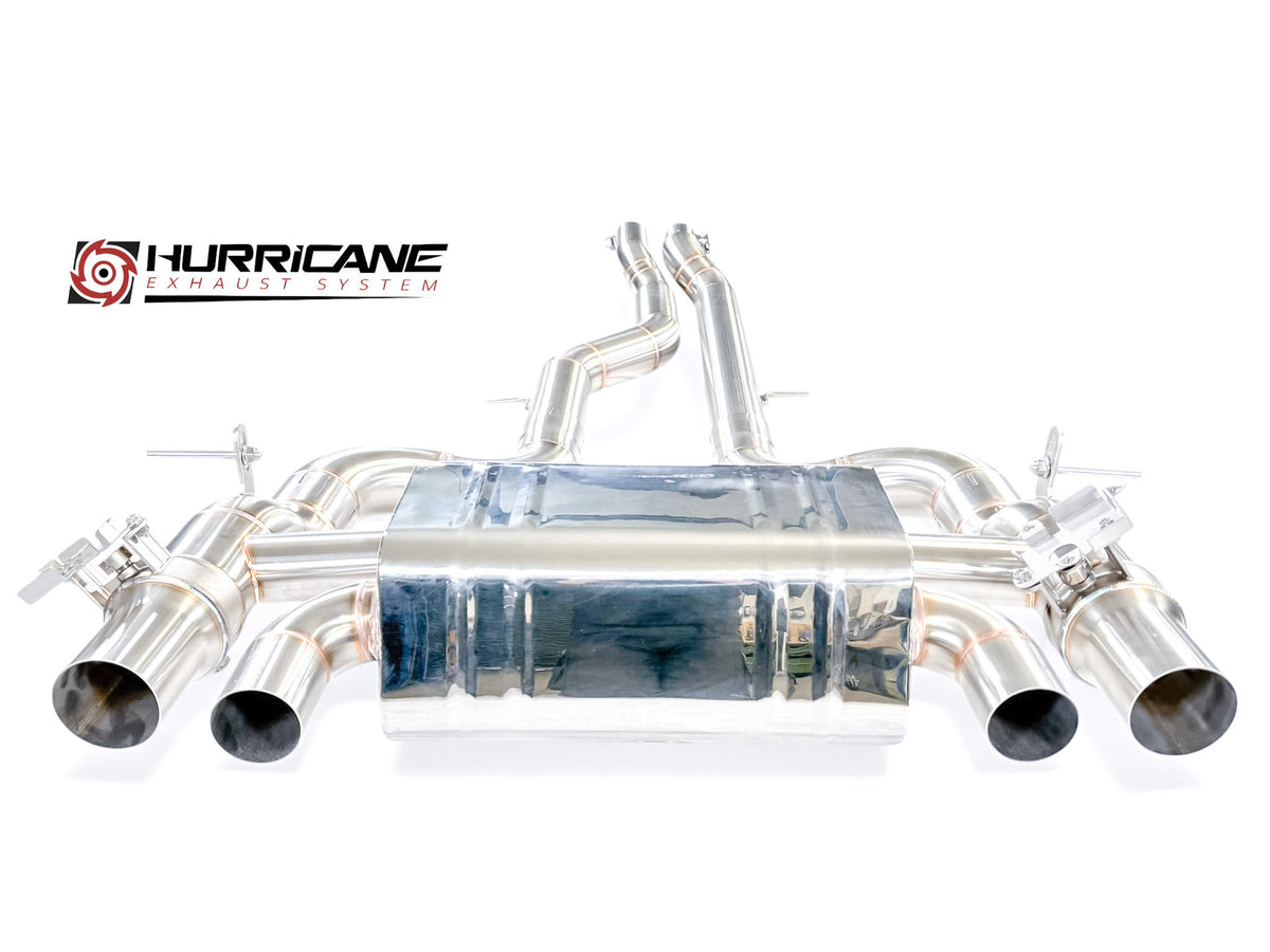 Sportovní klapkový výfuk Hurricane 3,5″ – BMW M4 F83 Competition 450 k