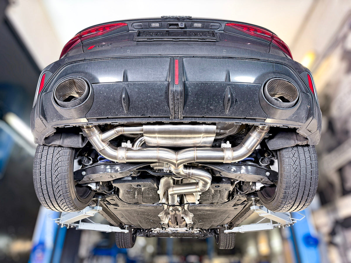 Sportovní klapkový výfuk Hurricane 3,5″ – Audi RS3 8Y 400 k facelift Sportback