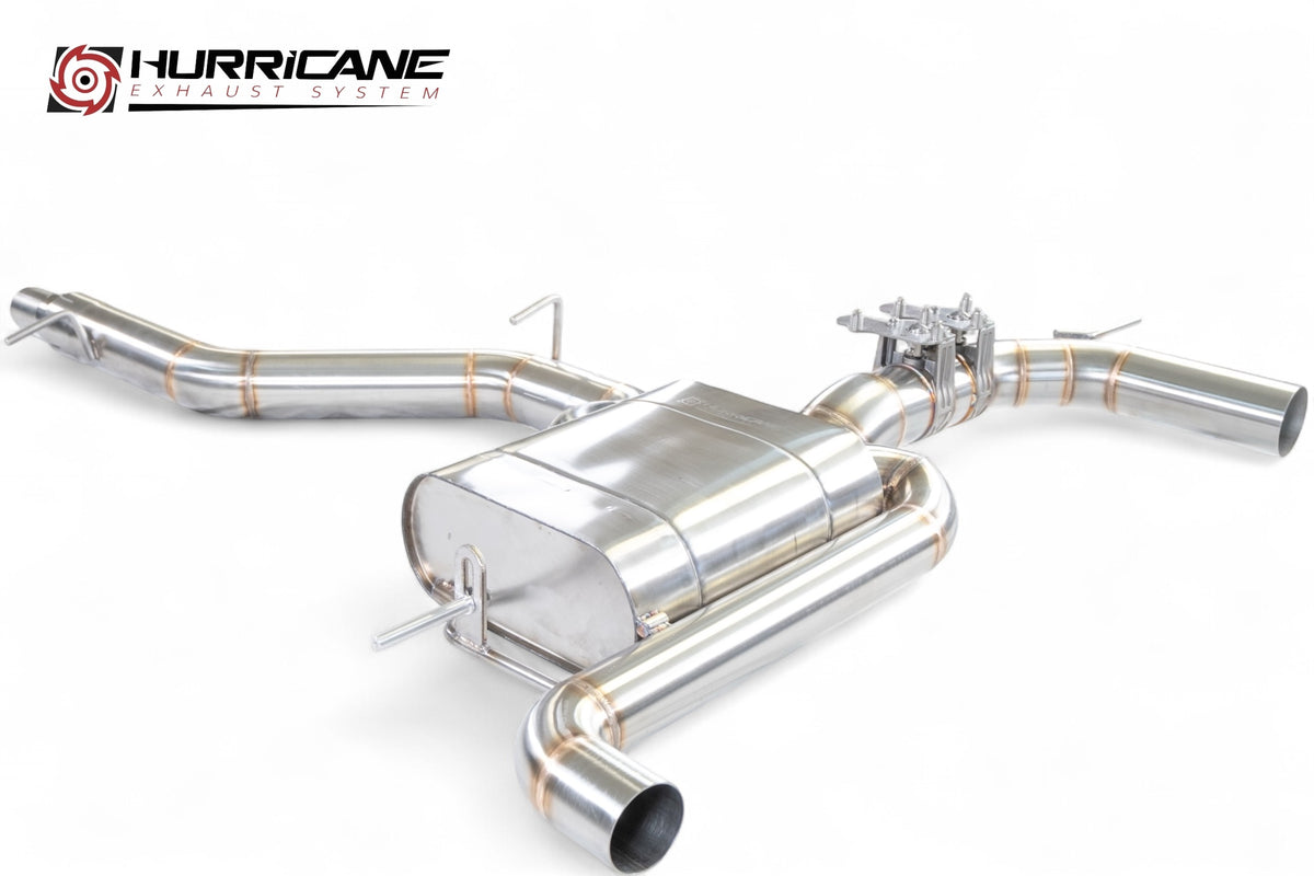 Sportovní klapkový výfuk Hurricane 3,5″ – Audi S3 8V 310 k facelift Sportback