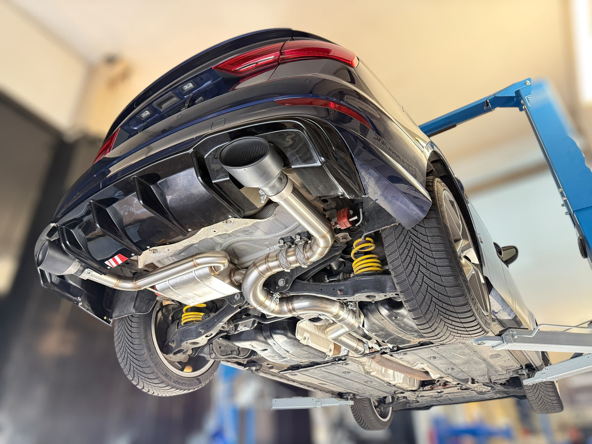 Sportovní klapkový výfuk Hurricane 3,5″ – Audi S3 8V 300 k facelift s OPF sedan