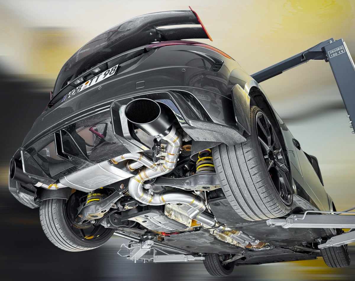Sportovní klapkový výfuk Hurricane 3,5″ – Audi TT RS 8S s OPF