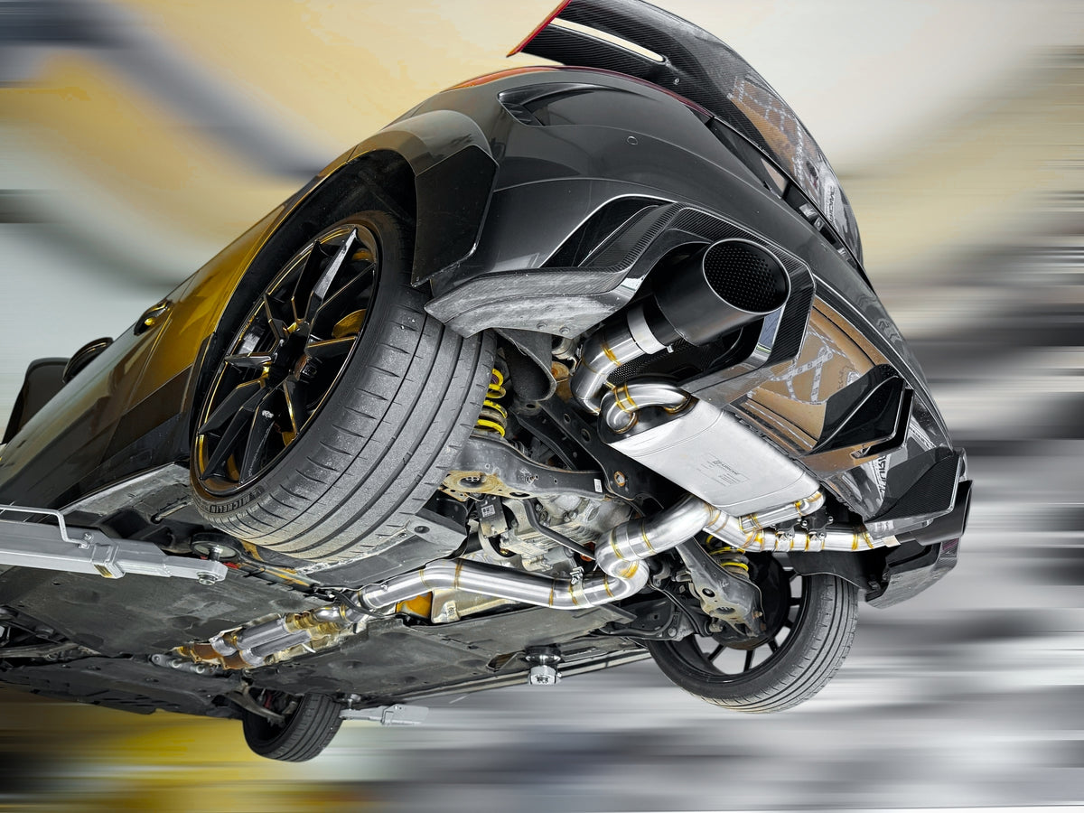 Sportovní klapkový výfuk Hurricane 3,5″ – Audi TT RS 8S s OPF