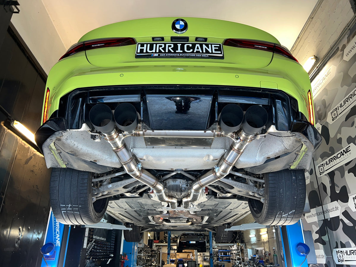 Sportovní klapkový výfuk Hurricane 3,5″ – BMW M4 G83 Competition LCI 530 k