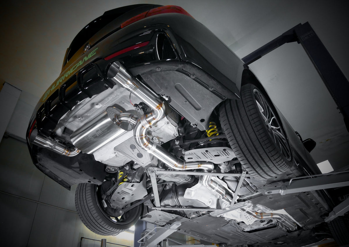 Sportovní klapkový výfuk Hurricane 3,5″ – BMW 440i F33 kabriolet