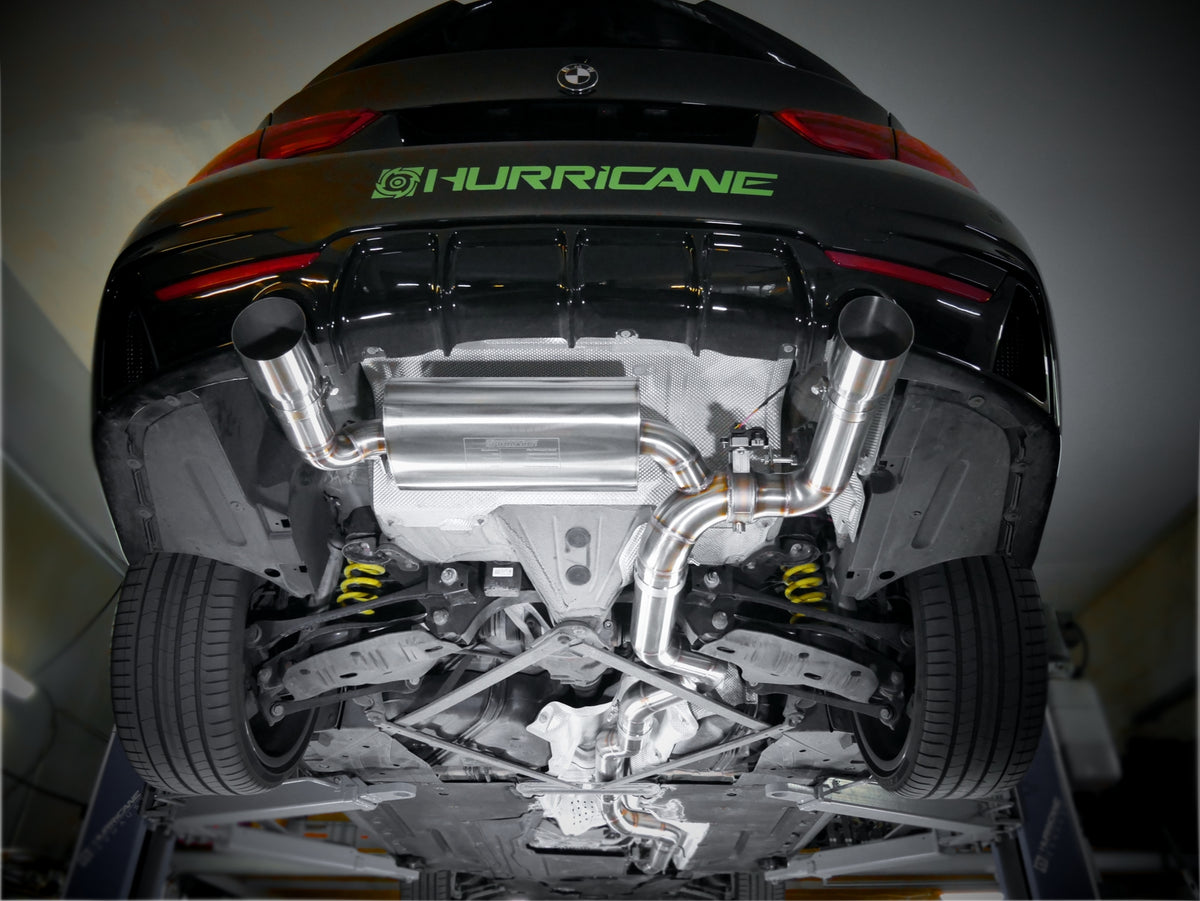 Sportovní klapkový výfuk Hurricane 3,5″ – BMW 440i F33 kabriolet