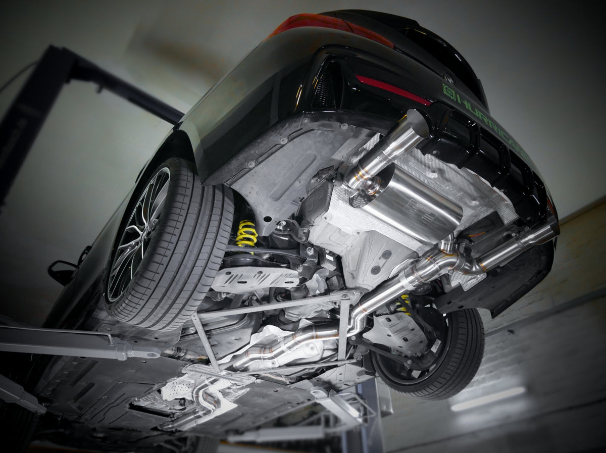 Sportovní klapkový výfuk Hurricane 3,5″ – BMW 440i F33 kabriolet