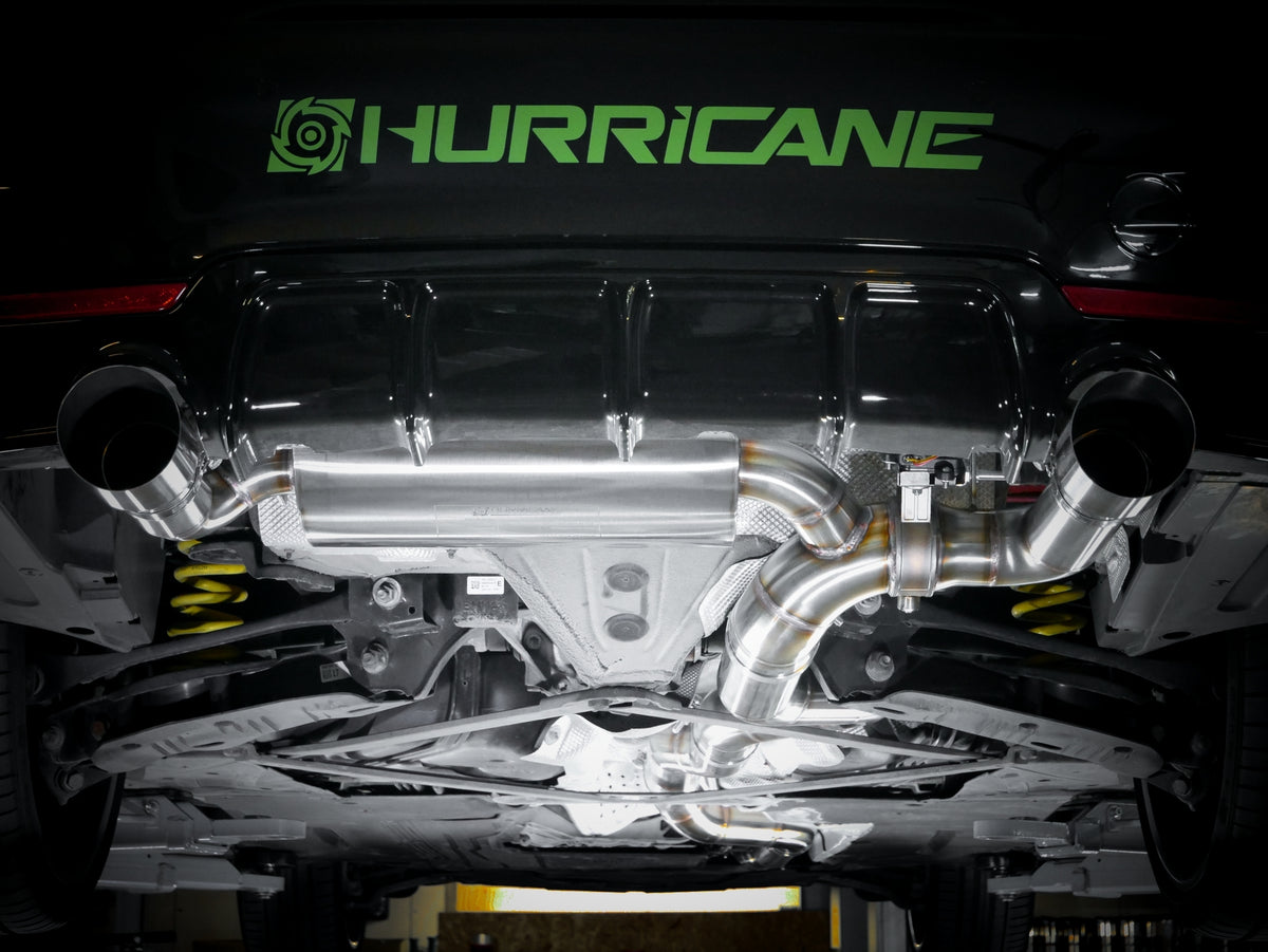 Sportovní klapkový výfuk Hurricane 3,5″ – BMW 440i F33 kabriolet