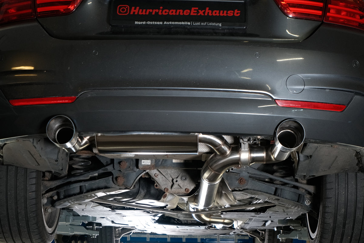 Sportovní klapkový výfuk Hurricane 3,5″ – BMW 440i F32 kupé
