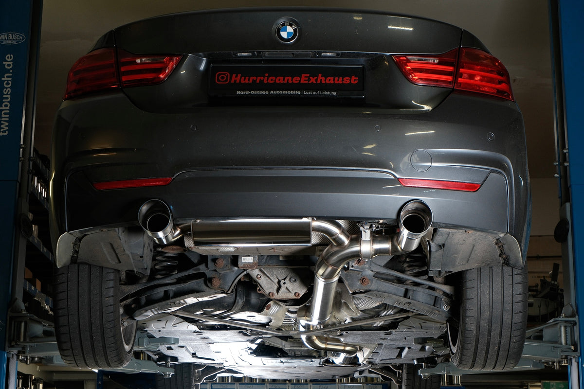 Sportovní klapkový výfuk Hurricane 3,5″ – BMW 440i F32 kupé