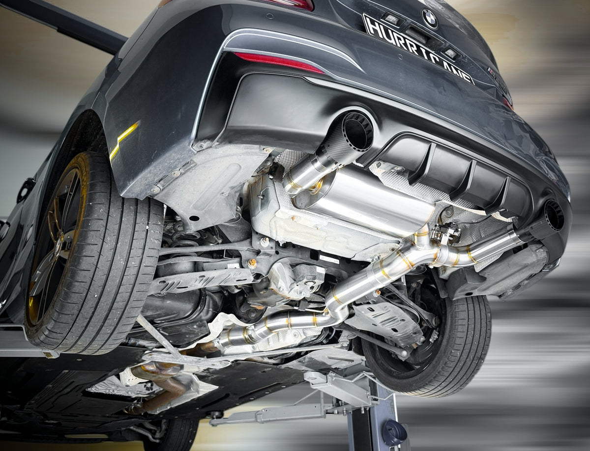 Sportovní klapkový výfuk Hurricane 3,5″ – BMW F22 M240i s OPF