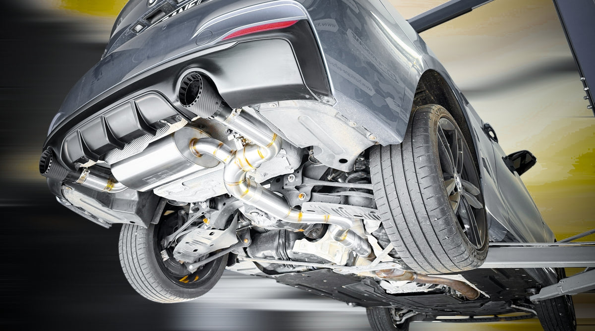 Sportovní klapkový výfuk Hurricane 3,5″ – BMW F22 M240i s OPF