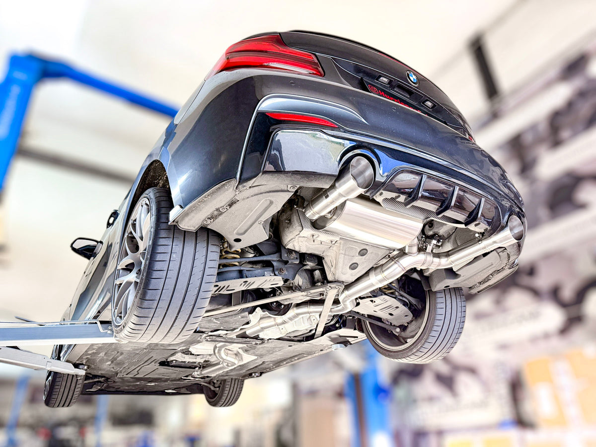 Sportovní klapkový výfuk Hurricane 3,5″ – BMW M240i F23 kabriolet