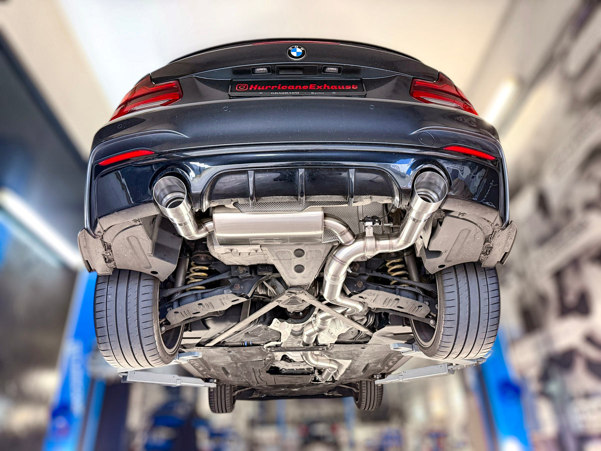 Sportovní klapkový výfuk Hurricane 3,5″ – BMW M240i F23 kabriolet