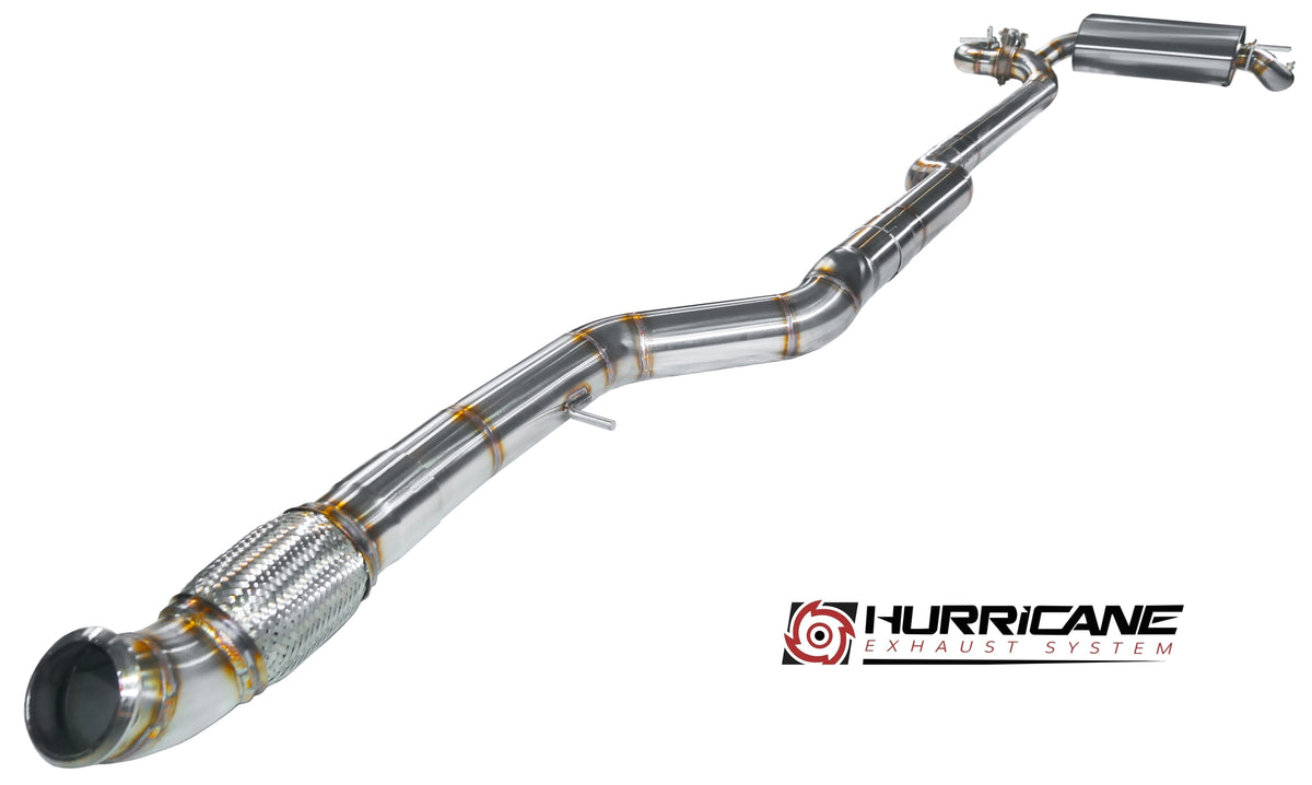 Sportovní klapkový výfuk Hurricane 3,5″ – BMW F30 335i sedan