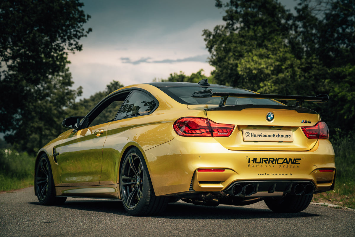 Sportovní klapkový výfuk Hurricane 3,5″ – BMW M4 F82 431 k