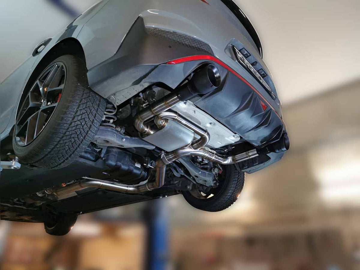 Sportovní klapkový výfuk Hurricane 3,5″ – Hyundai i30 N Fastback verze V2