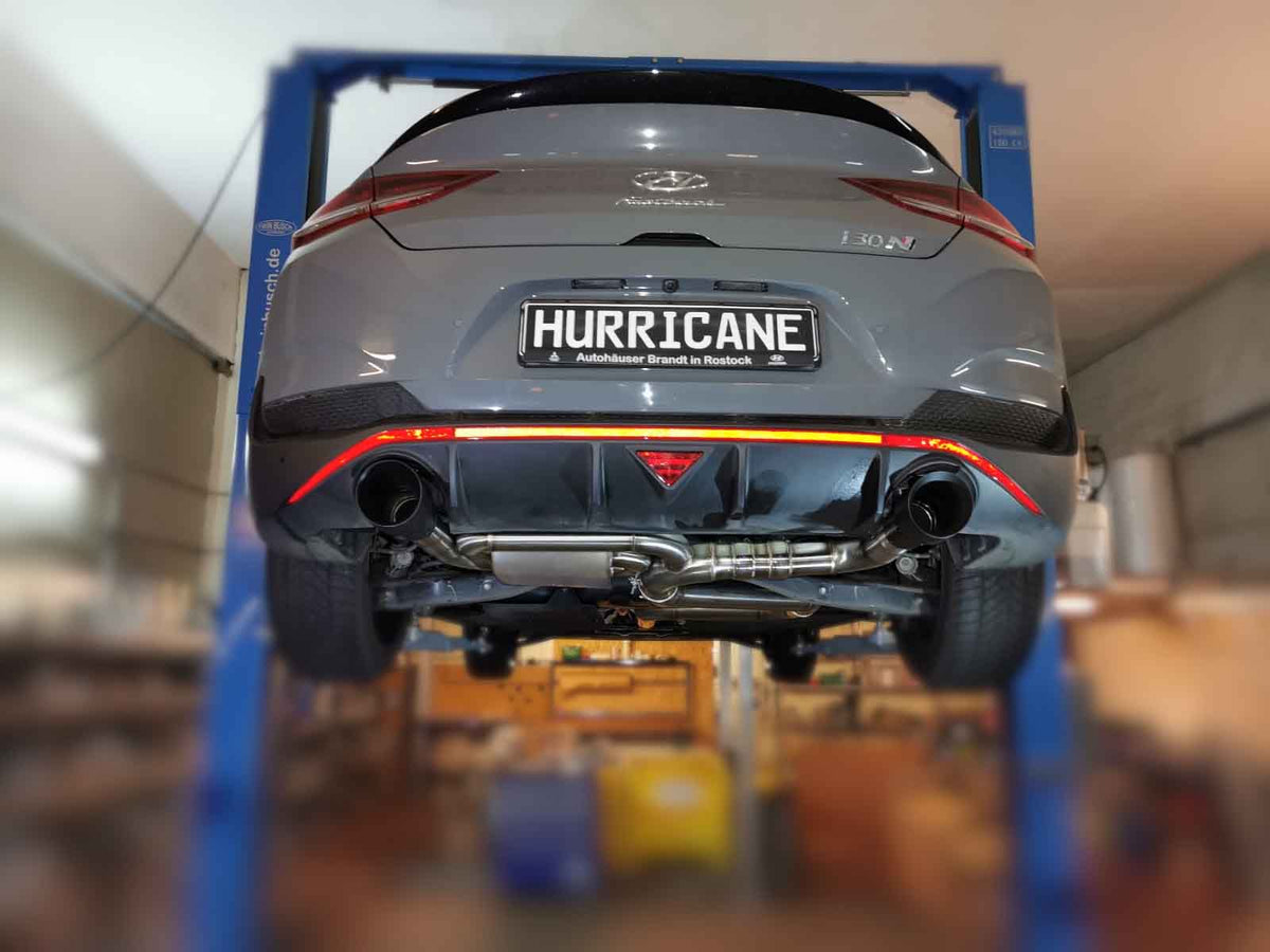 Sportovní klapkový výfuk Hurricane 3,5″ – Hyundai i30 N Fastback verze V2