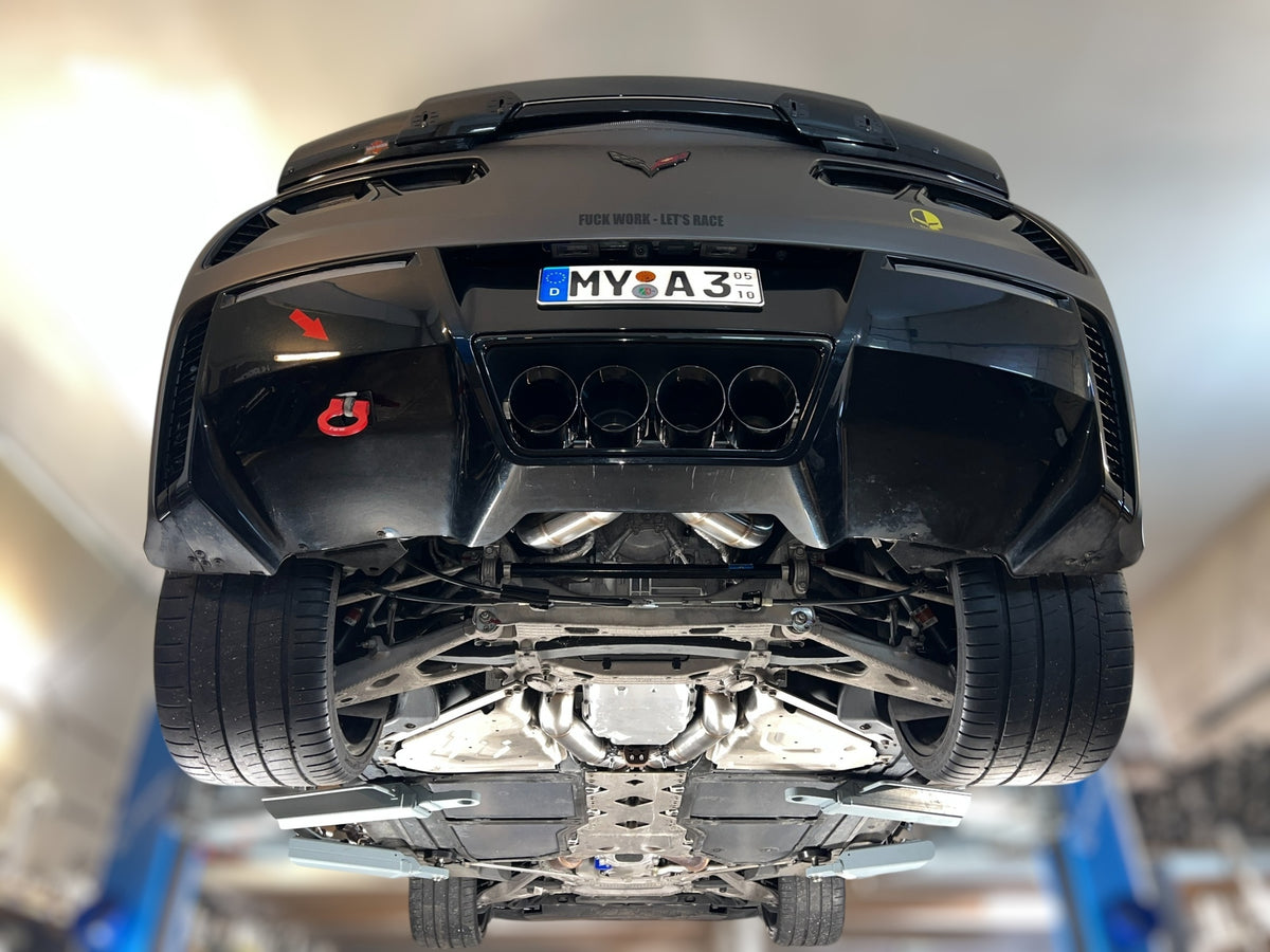 Sportovní klapkový výfuk Hurricane 3,5″ – Chevrolet Corvette C7 Z06