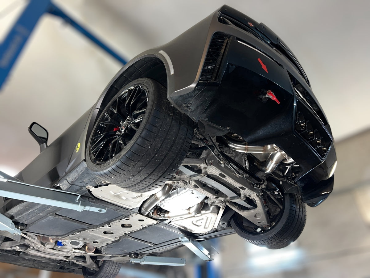 Sportovní klapkový výfuk Hurricane 3,5″ – Chevrolet Corvette C7 Z06