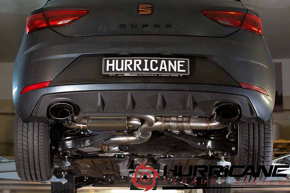 Sportovní klapkový výfuk Hurricane 3,5″ – Seat Leon Cupra 290 s OPF 5F verze V2