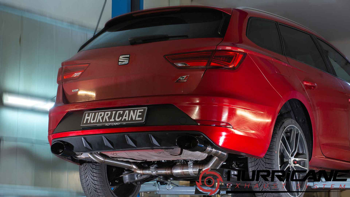 Sportovní klapkový výfuk Hurricane 3,5″ – Seat Leon Cupra ST 300 AWD 5F verze V1