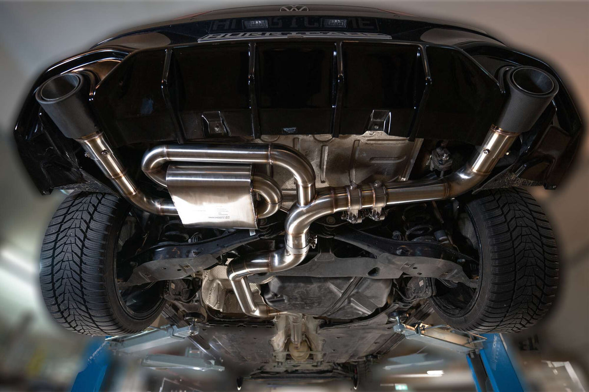 Sportovní klapkový výfuk Hurricane 3,5″ – VW Golf 8 GTI Edition 45 300 k
