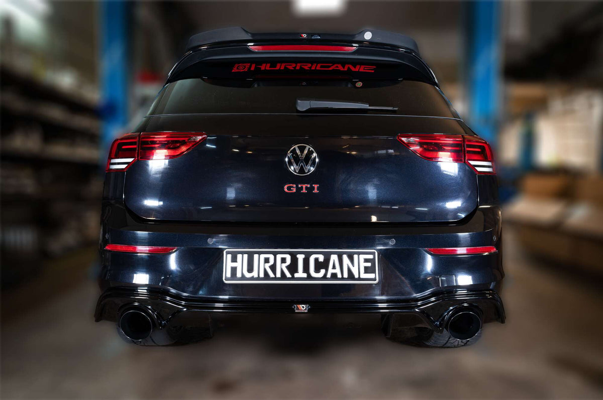 Sportovní klapkový výfuk Hurricane 3,5″ – VW Golf 8 GTI Edition 45 300 k